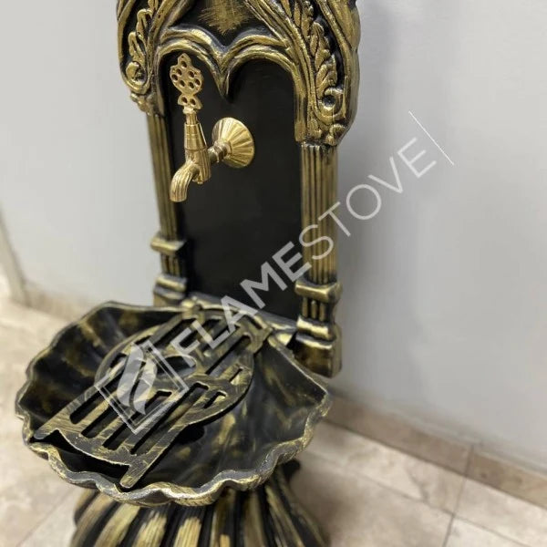 Fire Stove FRS-905 Altın Midye Alüminyum Bahçe Çeşmesi: Lüks Dış Mekan Estetiği