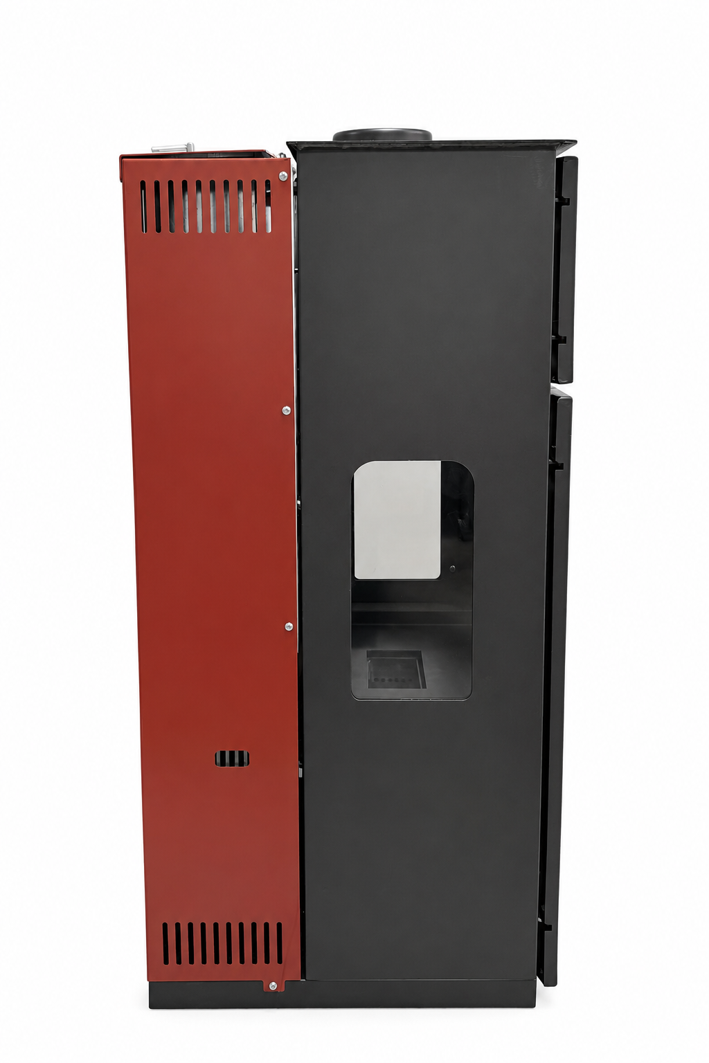 FRS-294 Hybrid Lüx Gurme Çelik Soba | 3 Camlı | 2 Kat Fırın | Pelet ve Odun Yakıtlı