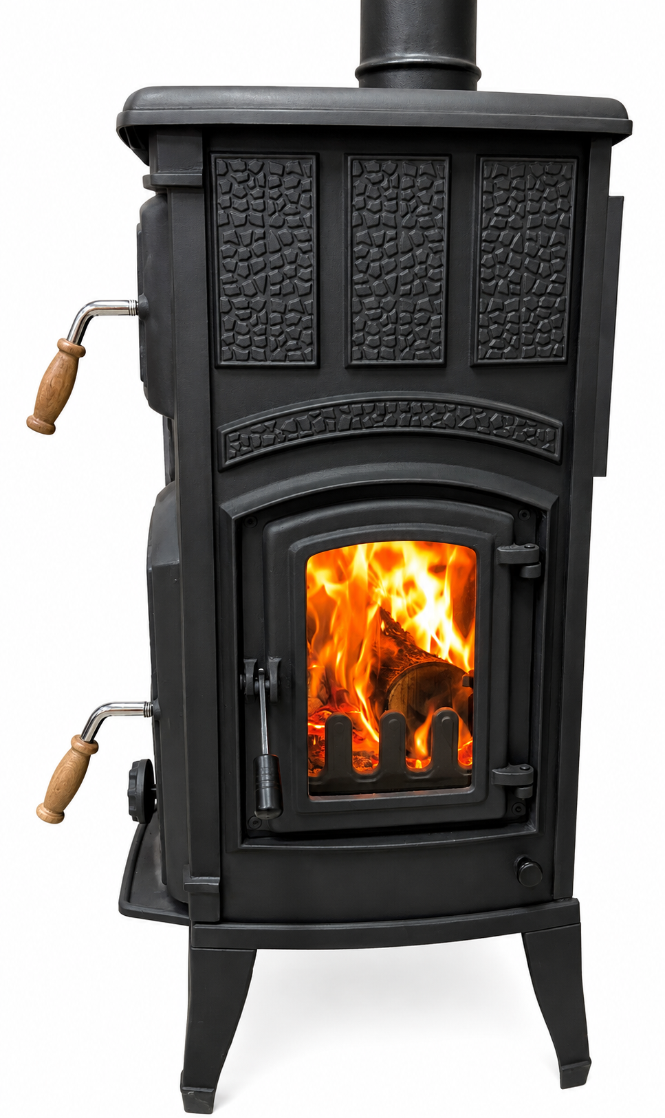 FRS-071YK Fire Stove Fırınlı Döküm Soba Sirius Midi Yan Kapaklı