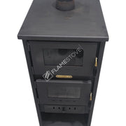 Üçlü Set Çelik Soba Ateş Tuğlalı Fırınlı Odunluklu Maşa Takımılı Set