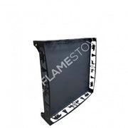 FRS-108O Fire Stove Lazer Kesim Orman Desenli 50x50 cm Çelik Soba Altlığı,