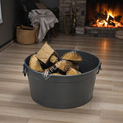 Fire Stove FRS-1353 Mat Siyah Metal Odun Kovası Şömine Aksesuarı