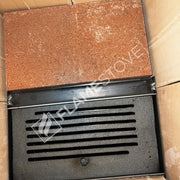 Fire Stove S1 - Çelik Yüksek Verimli Katı Yakıt Sobası, Ateş Tuğlalı, Schott Robax Camlı