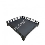 FRS-108O Fire Stove Lazer Kesim Orman Desenli 50x50 cm Çelik Soba Altlığı,