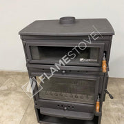Retro Lux Yüksek Verimli Döküm Soba: Yan Kapaklı, Fırınlı, Odun-Kömür Uyumlu