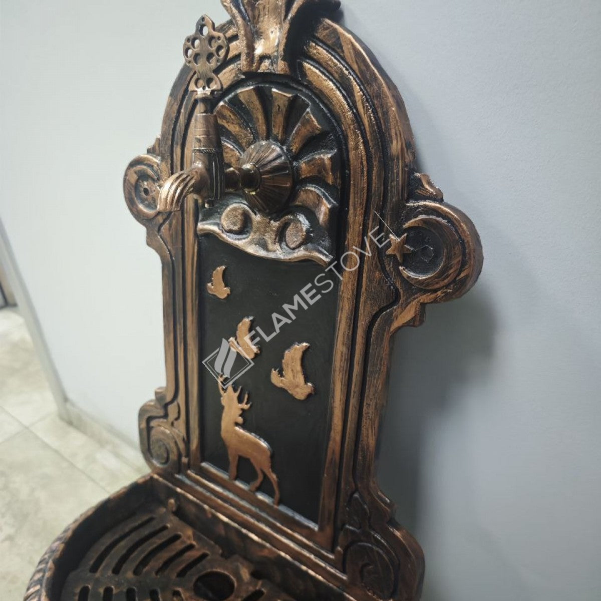 FRS-902 Fire Stove Bakır Desenli Alüminyum Bahçe Çeşmesi