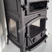 FRS-012YK Fire Stove Sirius Maxi Fırınlı Döküm Odun Kömür Sobası Yüksek Verimli
