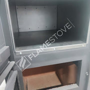 Fire Stove S3 Çelik Dış Yüzey Ateş Tuğlalı Fırınlı Soba, Maşa ve Odunluk