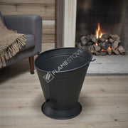 Fire Stove Mat Siyah Taşınabilir Şömine Odunluk Kömürlük Kovası Ev Aksesuarı
