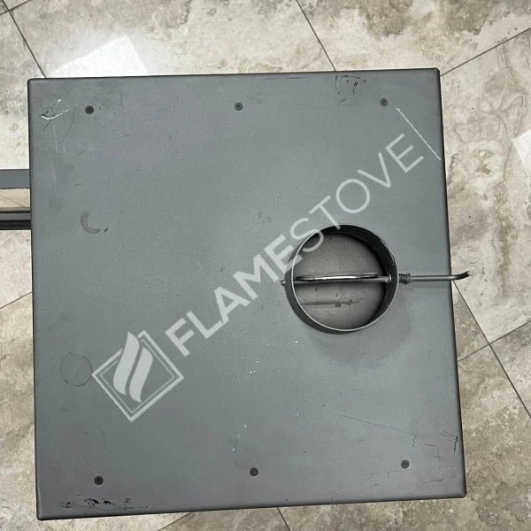 Fire Stove S1 - Çelik Yüksek Verimli Katı Yakıt Sobası, Ateş Tuğlalı, Schott Robax Camlı