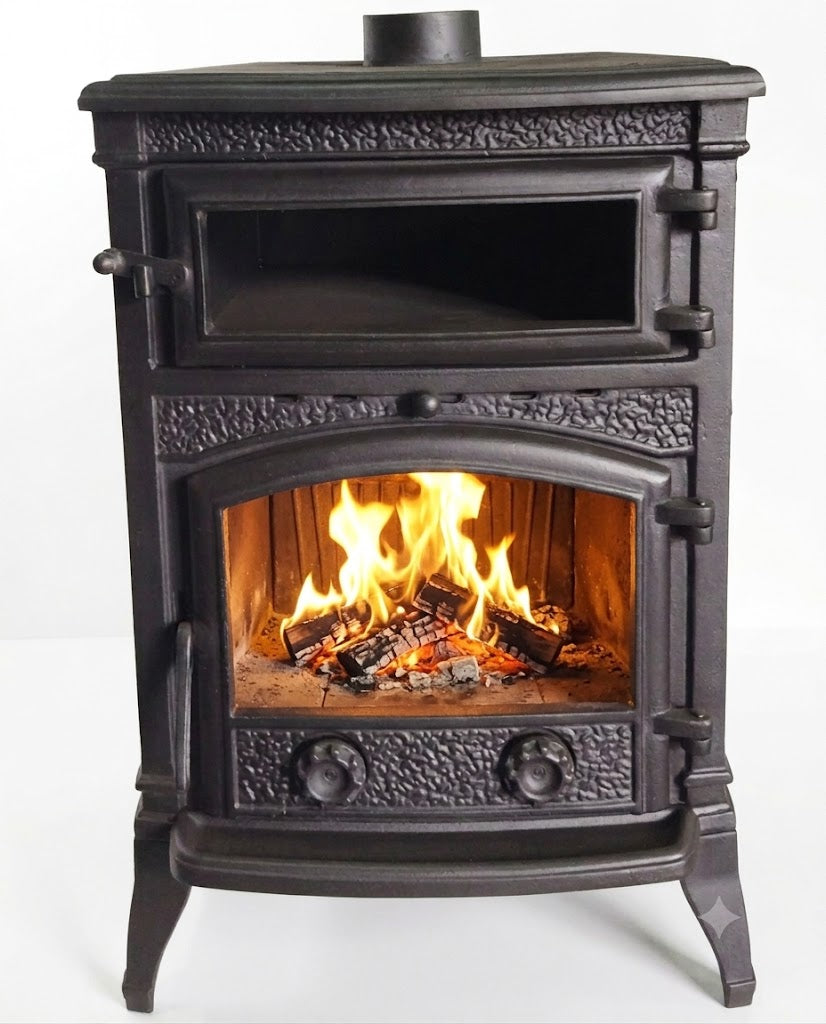 FRS-013 Fire Stove Sirius Mega Fırınlı Döküm Soba: Yüksek Verimli Odun Kömür Sobası