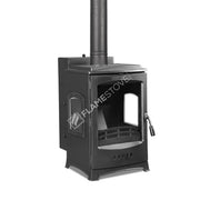 Lodi Lux Pelet Soba: Üç Camlı, Yüksek Verimli, A Sınıfı, 7 kW, Krom Hazneli