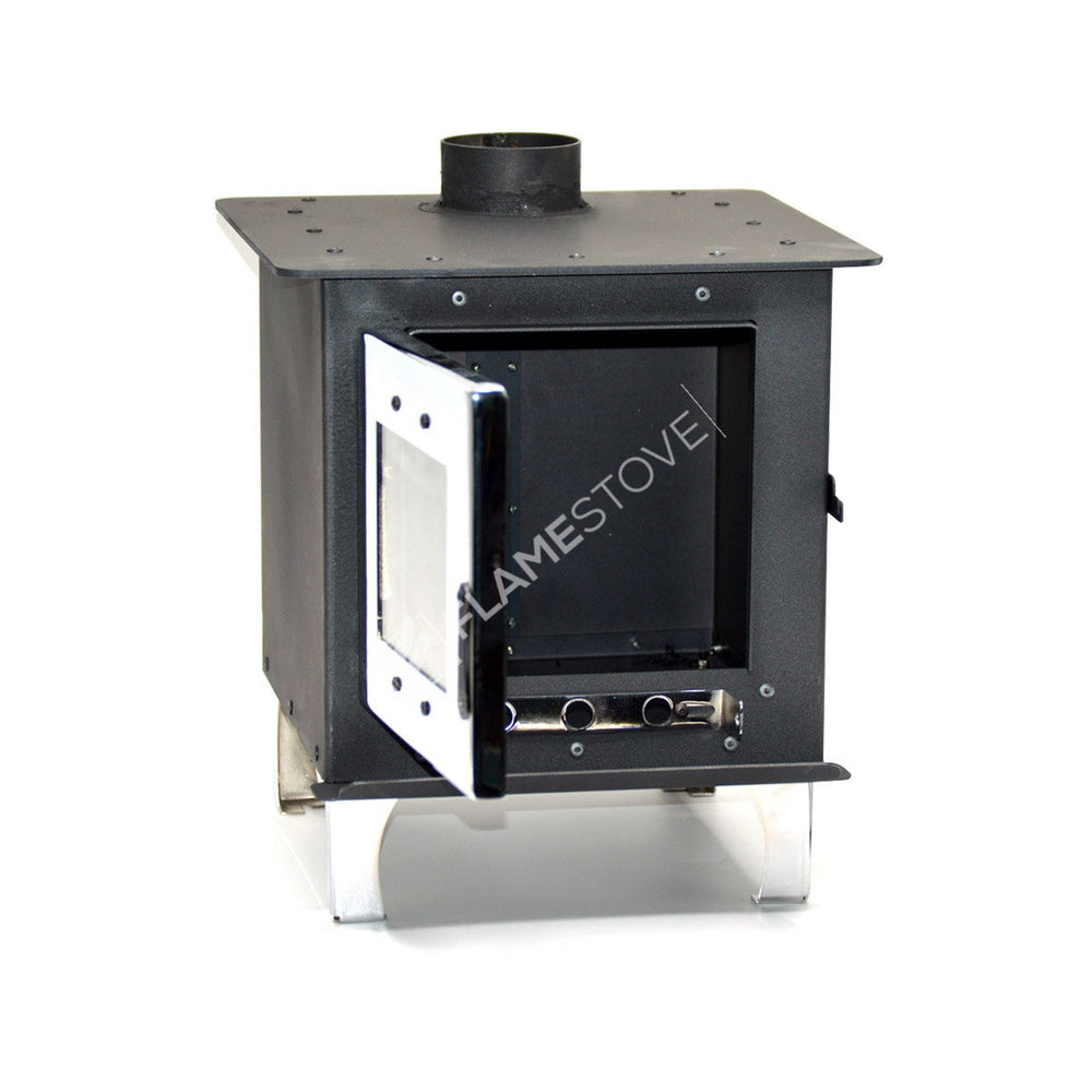 Fire Stove Minio Hafif Taşınabilir Kamp Karavan Sobası Seramik Camlı Çelik Şömine