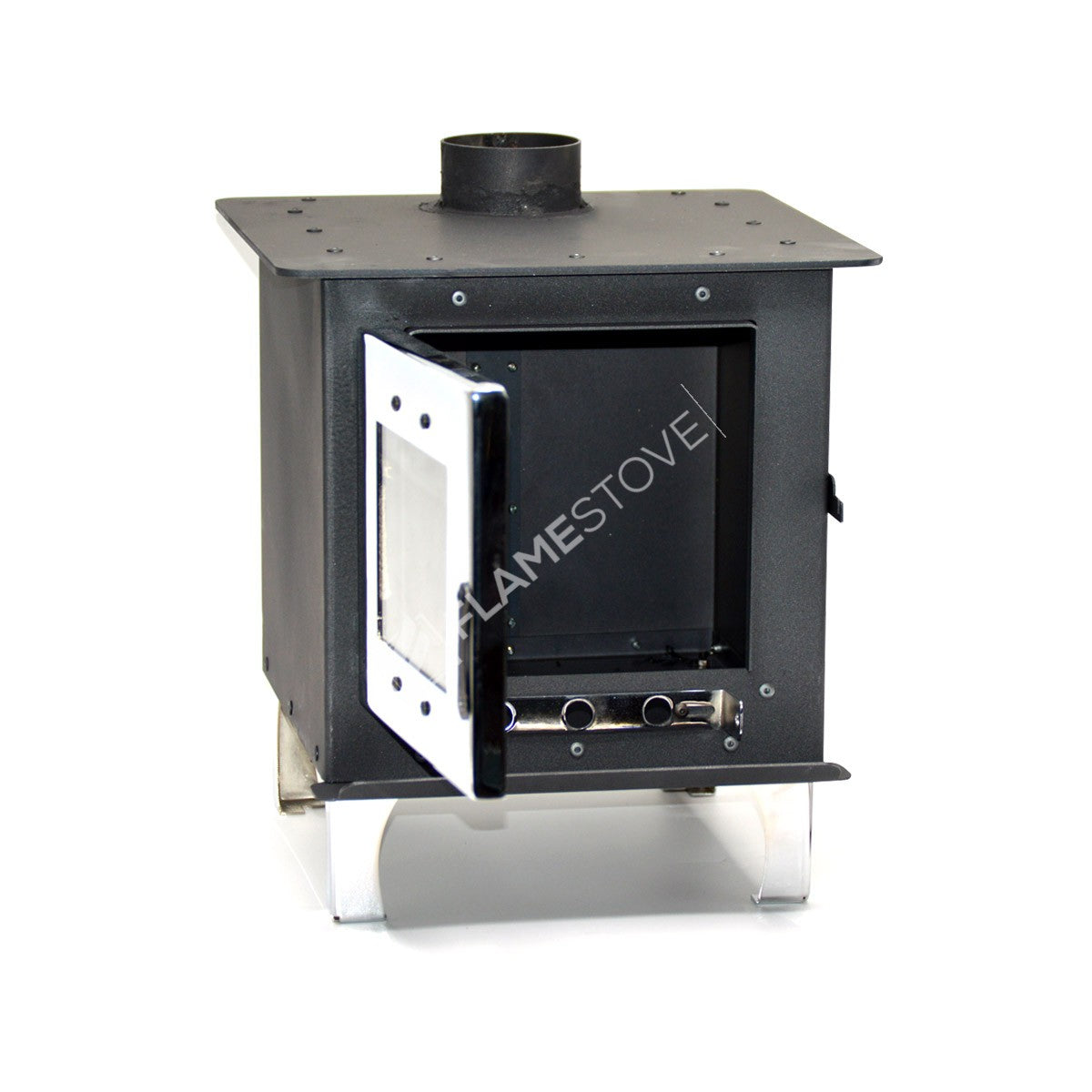 Fire Stove Minio Hafif Taşınabilir Kamp Karavan Sobası Seramik Camlı Çelik Şömine