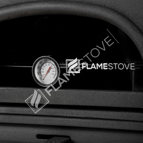 Modena Lux Oven Fırınlı Döküm Soba: Yüksek Verimli, 3 Camlı, Schott Robax