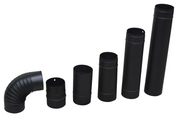FRS-150 150mm Çap Soba Borusu Seti | Antrasit | 6 Parça Boru Seti