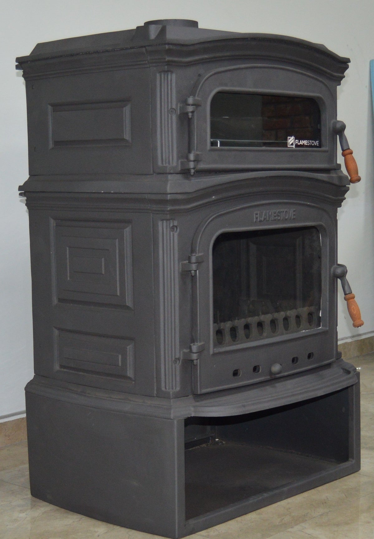 FRS-033YKST Fire Stove Altara Premium YK Döküm Soba: Çift Yanmalı, Fırınlı, Odunluklu