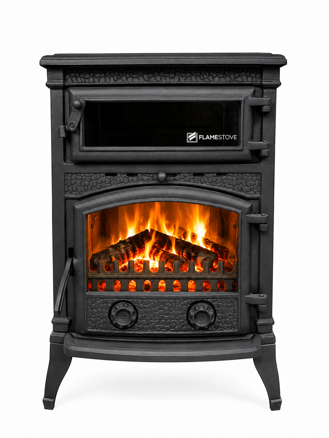FRS-012 Fire Stove Sirius Maxi 4 Fırınlı Döküm Soba: Yüksek Verimli Odun Kömür Isıtıcı
