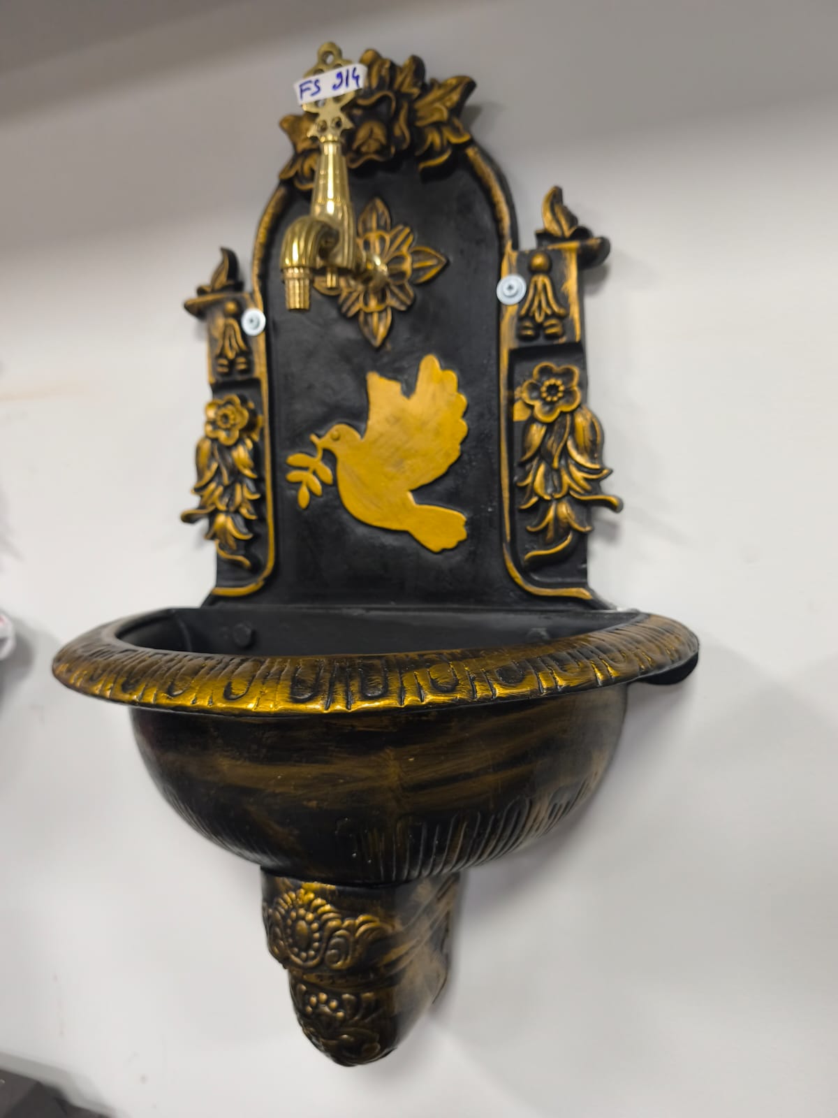 Fire Stove FRS-914 Küçük Gold Döküm Alüminyum Bahçe Çeşmesi Dış Mekan Dayanıklı Su Musluğu