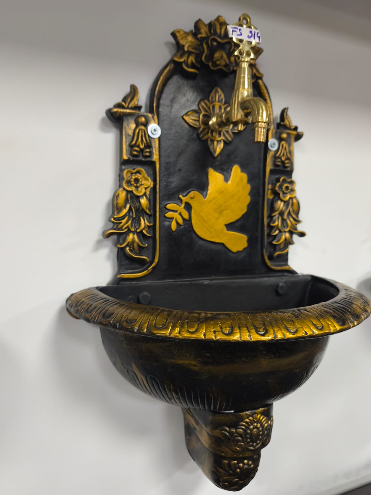 Fire Stove FRS-914 Küçük Gold Döküm Alüminyum Bahçe Çeşmesi Dış Mekan Dayanıklı Su Musluğu