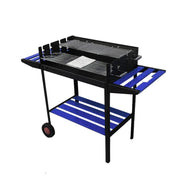 FRS-504K Fire Stove Kırmızı Lüks Tekerlekli Emaye Barbekü