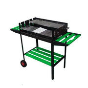 FRS-504K Fire Stove Kırmızı Lüks Tekerlekli Emaye Barbekü