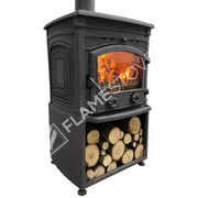 Fire Stove Sirius Maxi Style Fırınlı Döküm Odun Sobası, Çift Yanma, Schott-Robax Cam