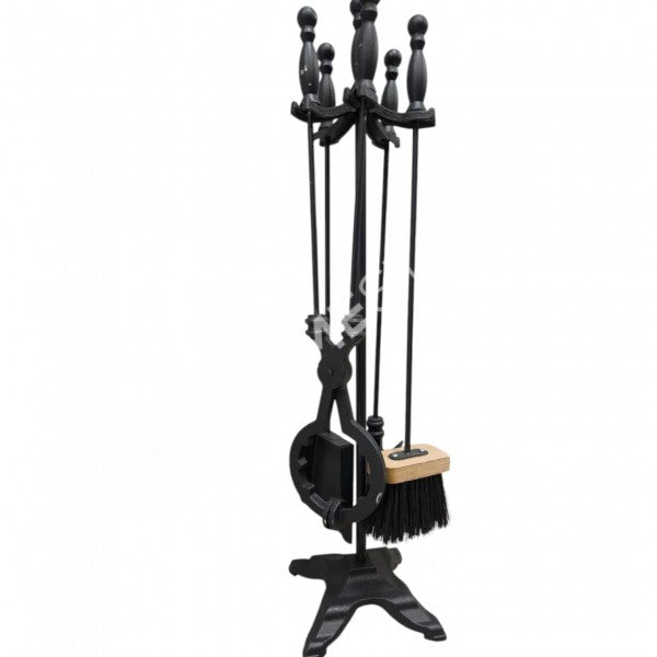 FRS-103AL Fire Stove 4'lü Pik Döküm Alüminyum Soba Şömine Maşa Takımı