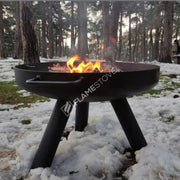 FRS-605 Fire Feast Açık Hava Ateş Çukuru: Barbekü Izgaralı, Derin Hazneli, Dayanıklı Sac