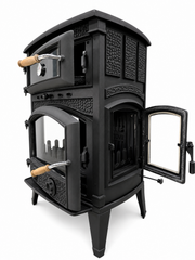 FRS-071YK Fire Stove Fırınlı Döküm Soba Sirius Midi Yan Kapaklı