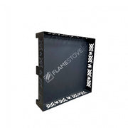 FRS-108Ç Fire Stove Lazer Kesim Çapraz Desenli 50x50 cm Çelik Soba Altlığı 