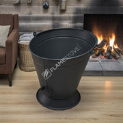 FRS-2330 Fire Stove Mat Siyah Taşınabilir Şömine Odunluk Kömürlük Kovası Ev Aksesuarı