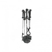 FRS-103Ö Fire Stove Ördek Başlı 4'lü Pik Döküm Maşa Takımı: Şömine ve Barbekü İçin Ergonomik Set