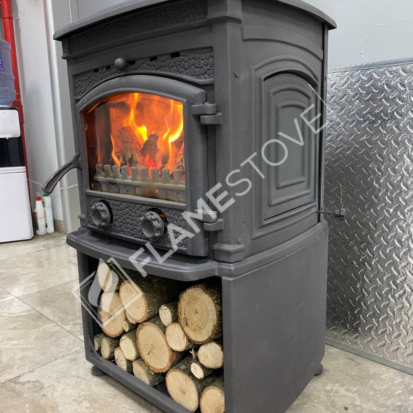 Fire Stove Sirius Maxi Style Fırınlı Döküm Odun Sobası, Çift Yanma, Schott-Robax Cam