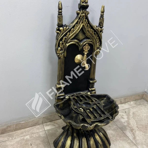 Fire Stove FRS-905 Altın Midye Alüminyum Bahçe Çeşmesi: Lüks Dış Mekan Estetiği