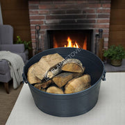 FRS-1353-MAT Fire Stove Mat Siyah Metal Odun Kovası Şömine Aksesuarı