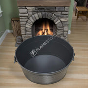 FRS-1353-MAT Fire Stove Mat Siyah Metal Odun Kovası Şömine Aksesuarı