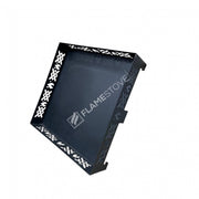 FRS-108Ç Fire Stove Lazer Kesim Çapraz Desenli 50x50 cm Çelik Soba Altlığı 