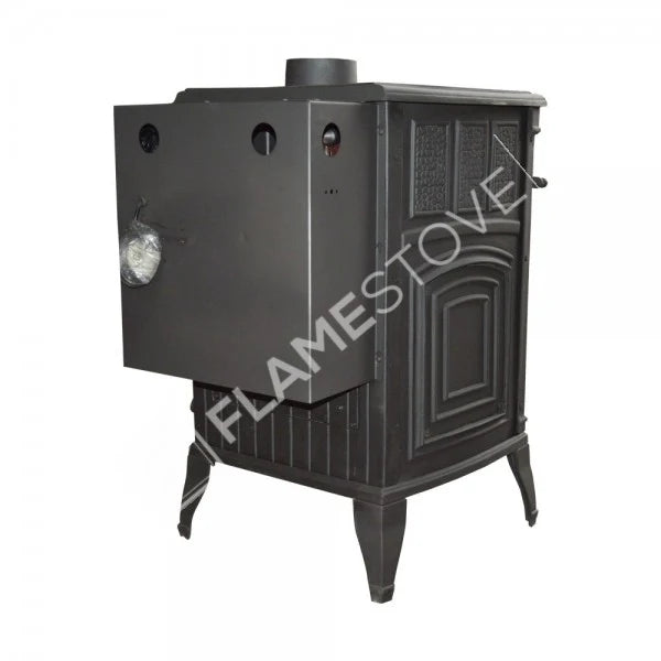FRS-013SS Fire Stove Sirius Mega Sulu Sistem Döküm Soba, Yüksek Verimli Çift Yanmalı Odun Kömür