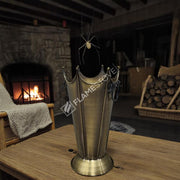 FRS-8192 Fire Stove Lüks Gold Odunluk: İç/Dış Mekan, Yüksek Kaliteli Döküm Şömine Odun Kovası