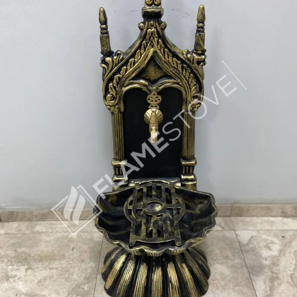 Fire Stove FRS-905 Altın Midye Alüminyum Bahçe Çeşmesi: Lüks Dış Mekan Estetiği