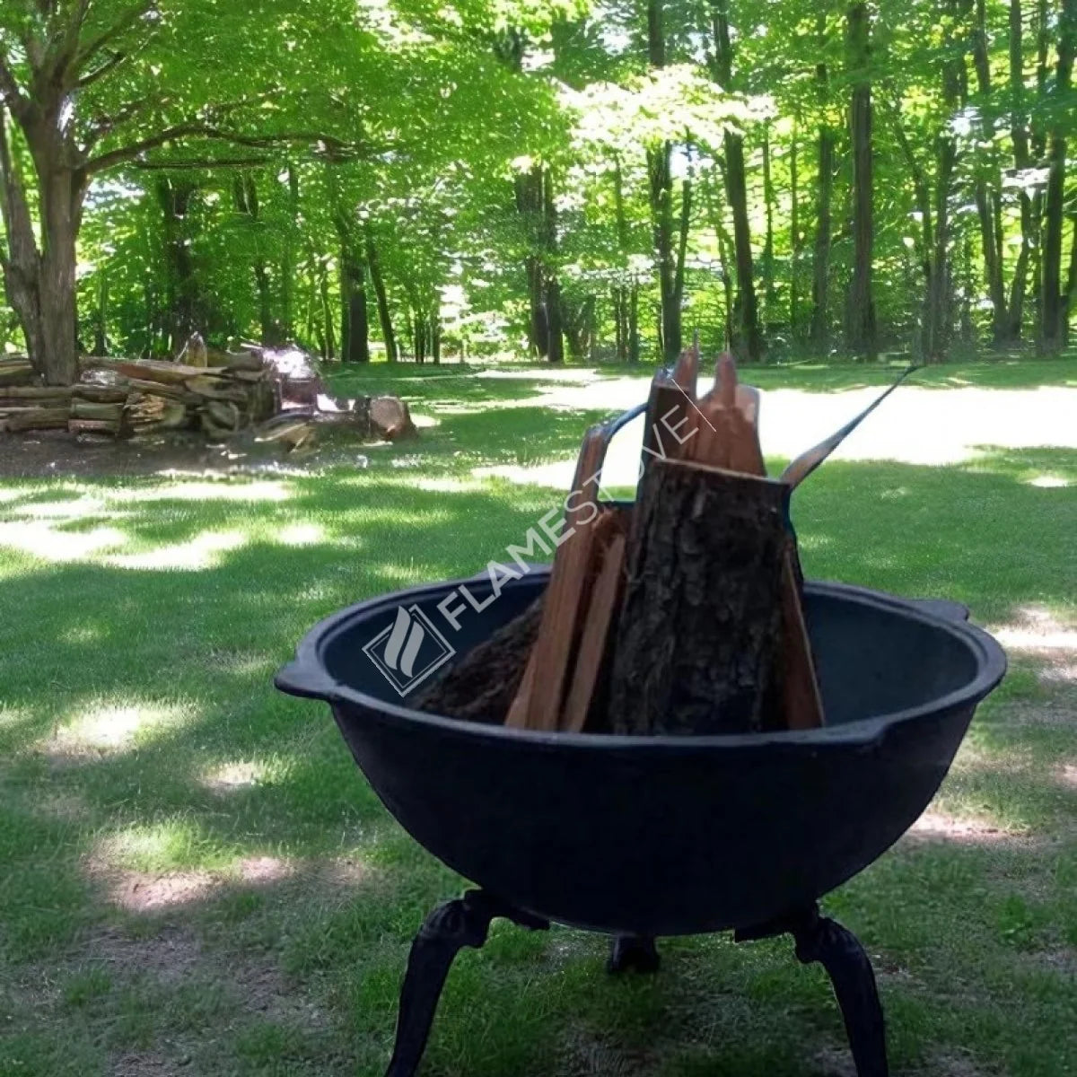 FRS-601 Fire Pit Döküm Ateş Çukuru: 65cm Çap, 10mm Kalın, Yüksek Isı Dayanımı
