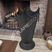 FRS-8192 Fire Stove Mat Siyah Dayanıklı Metal Odunluk
