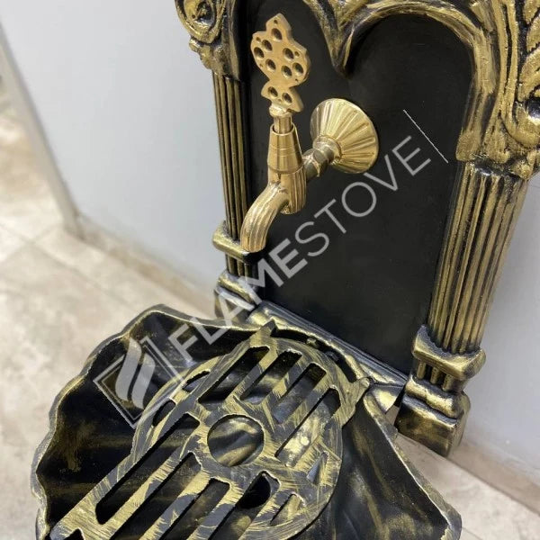 Fire Stove FRS-905 Altın Midye Alüminyum Bahçe Çeşmesi: Lüks Dış Mekan Estetiği