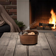FRS-1343-BAKIR Fire Stove Dayanıklı Bakır Sallanır Kulplu Odun Kovası