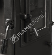 Fire Stove Lodi Üç Camlı Yan Yüklemeli Şömine Soba, Yüksek Verimli Odun/Kömür Sobası
