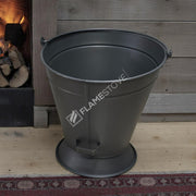 FRS-2330 Fire Stove Mat Siyah Taşınabilir Şömine Odunluk Kömürlük Kovası Ev Aksesuarı