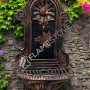 FireStove FRS-907 Bakır Midye Kuş Desenli Alüminyum Bahçe Çeşmesi, Tek Musluklu, Dayanıklı