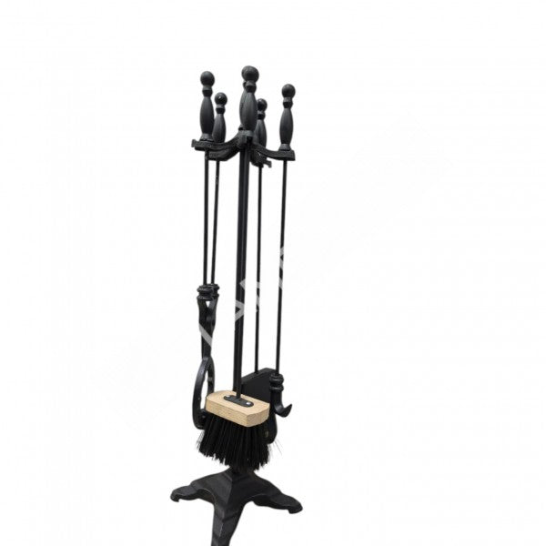 FRS-103AL Fire Stove 4'lü Pik Döküm Alüminyum Soba Şömine Maşa Takımı