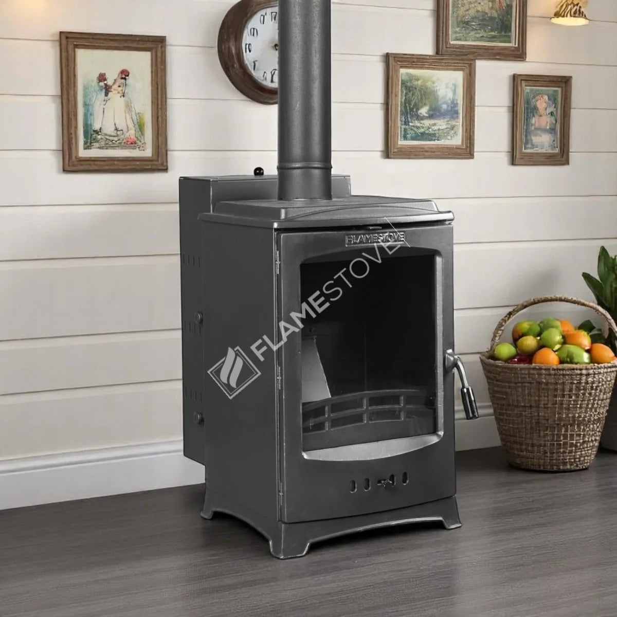 FRS-211 Fire Stove Lodi Krom Haznelı Yüksek Verimli A Sınıfı Pelet Sobası 7 kW